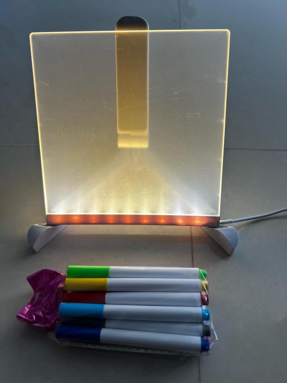 ✨ GlowWrite™ 3D LED Acrylic Message Board with 12 Pens ✨