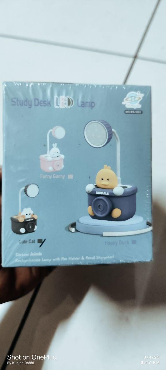 "LED Desk Lamp with Pen Stand" "Rechargeable 3-in-1 Lamp"